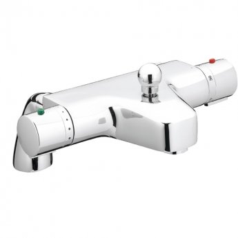 JTP Thermostatic Bath Shower Mixer Tap Pillar Mounted - Chrome