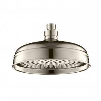 JTP Victorian Fixed Shower Head 200mm Diameter - Nickel