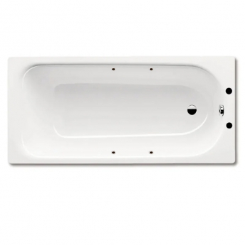 Kaldewei Eurowa Anti-Slip Rectangular Steel Bath with Grip Holes 1700mm x 700mm - 2 Tap Hole