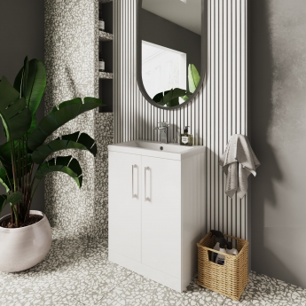 Arno Compact 600mm 2-Door Floor Standing Vanity Unit