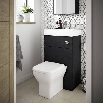 Athena 500mm Cloakroom 2-in-1 Combination Vanity and WC Unit