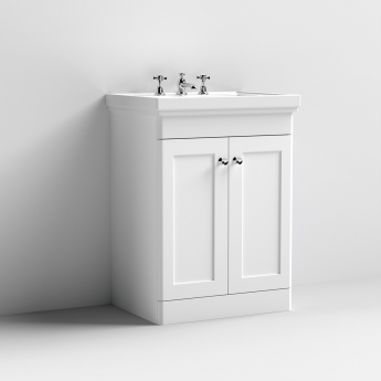 Classique Traditional 600mm 2-Door Floor Standing Vanity Unit