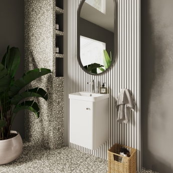 Core 400mm 1-Door Wall Hung Vanity Unit