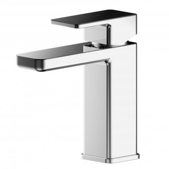 Nuie Windon Mono Basin Mixer Tap with Push Button Waste - Chrome