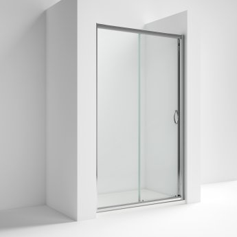 Nuie Ella Sliding Shower Door 1200mm Wide - 5mm Glass