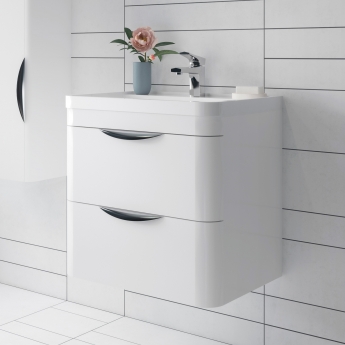 Parade 600mm 2-Drawer Wall Hung Vanity Unit