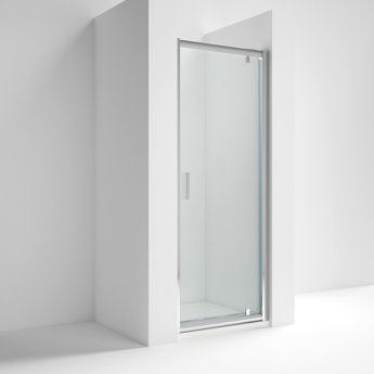 Nuie Rene Pivot Shower Door 900mm Wide - 6mm Glass