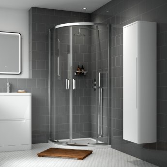 Rene Chrome Quadrant Shower Enclosure - 6mm Glass