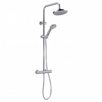 Nuie Round Bar Mixer Shower with Shower Kit and Fixed Head