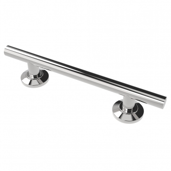 Nymas NymaPRO Contemporary Nylon Flanged Straight Grab Rail 480mm Length - Polished