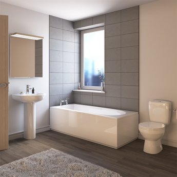 Melbourne Modern Complete Bathroom Suite with Single Ended 1700mm X 700mm Bath