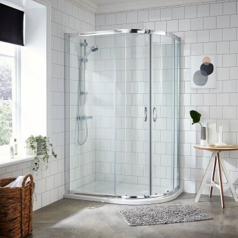 Ella Offset Quadrant Shower Enclosure - 5mm Glass