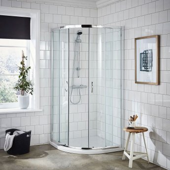 Nuie Ella Quadrant Shower Enclosure 700mm x 700mm - 5mm Glass