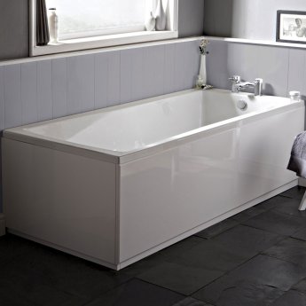 Nuie Linton Single Ended Rectangular Bath 1400mm x 700mm - Acrylic (inc Leg Set)