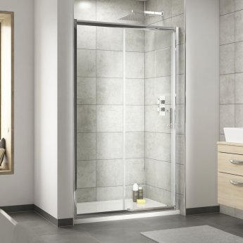 Hudson Reed Pacific Sliding Shower Door - 6mm Glass