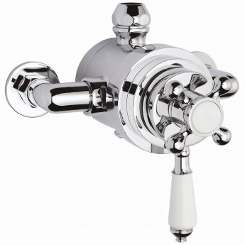 Nuie Victorian Dual Exposed Shower Valve Concentric Dual Handle - Chrome