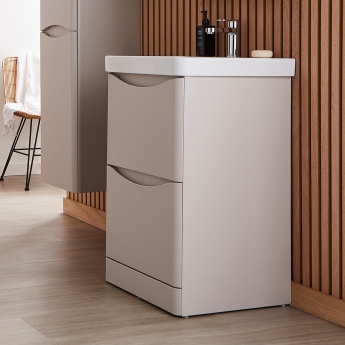 Prestige Arc 600mm 2-Drawer Floor Standing Vanity Unit