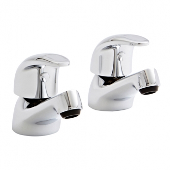 Prestige Koral Bath Taps Pair Chrome