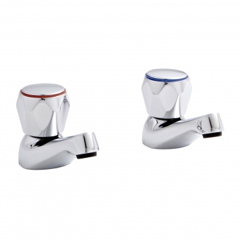 Prestige Alpha 3/4 Bath Taps Pair Chrome