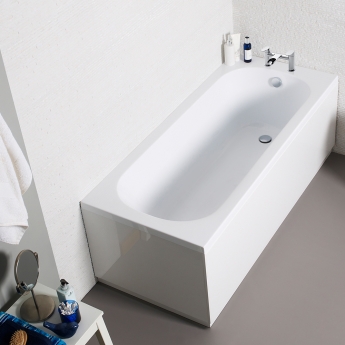 Prestige G4K Rectangular Single Ended Acrylic Bath 1400mm x 700mm - 2 Tap Hole