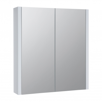 Prestige Purity Mirror Bathroom Cabinet 600mm Wide - Gloss White