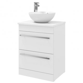 Prestige Purity 600mm 2-Drawer Floor Standing Countertop Vanity Unit