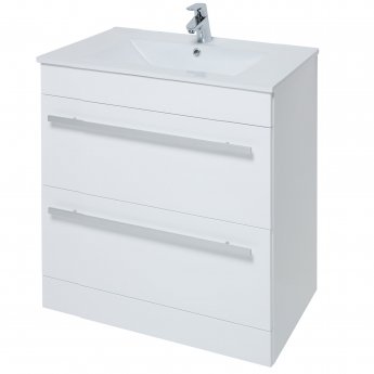 Prestige Purity 800mm 2-Drawer Floor Standing Vanity Unit