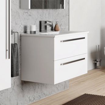 Prestige Purity 600mm 2-Drawer Wall Hung Vanity Unit