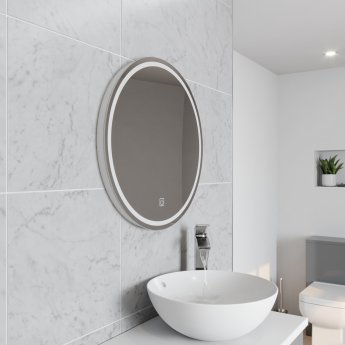 Prestige Vista Circular LED Bathroom Mirror 600mm Diameter