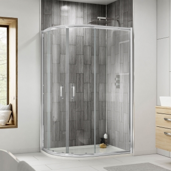 Purity Advantage 2-Door Offset Quadrant Shower Enclosure - 6mm Glass