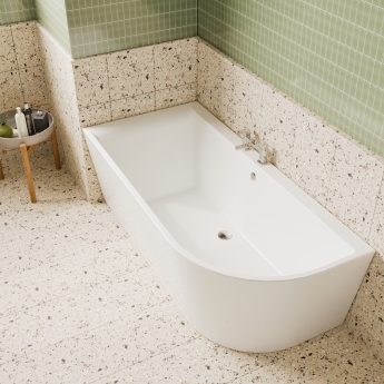 Purity Shore Curved Offset Corner Bath