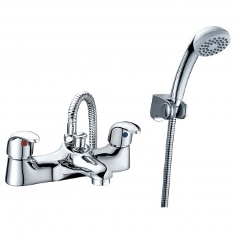 RAK Basic Bath Shower Mixer with Shower Head and Hose - Chrome