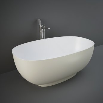 RAK Cloud Freestanding Bath 1400mm x 753mm - Matt Greige