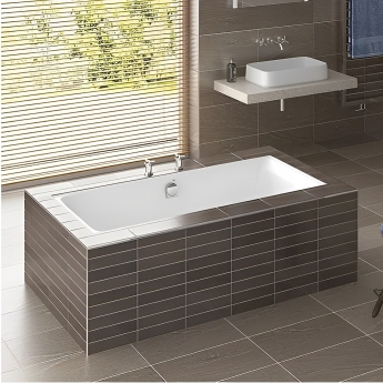 RAK Evolution Double Ended Rectangular Bath 1750mm x 750mm - Acrylic (inc Leg Set)