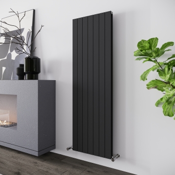 Reina Flat Anthracite Vertical Designer Radiator