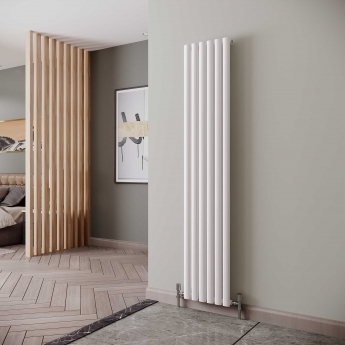 Reina Neva White Vertical Designer Radiator