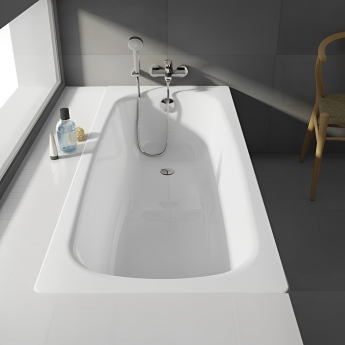 Roca Contesa Single Ended Steel Bath - 1500mm x 700mm - 2 Tap Hole