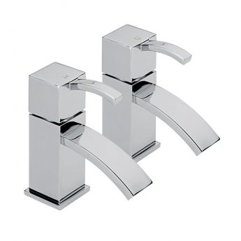 Sagittarius Arke Lever Bath Taps Pair - Chrome