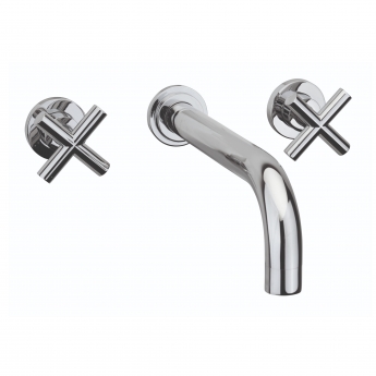 Sagittarius Avant 3-Hole Basin Mixer Tap Wall Mounted Chrome