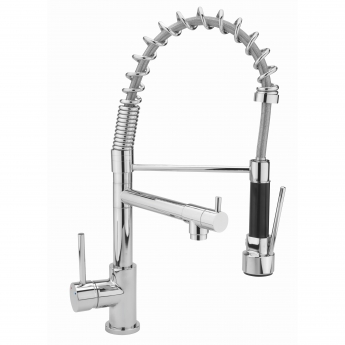 Sagittarius Ergo Lever Mini Professional Kitchen Sink Mixer Tap Pull-Out Spray - Chrome