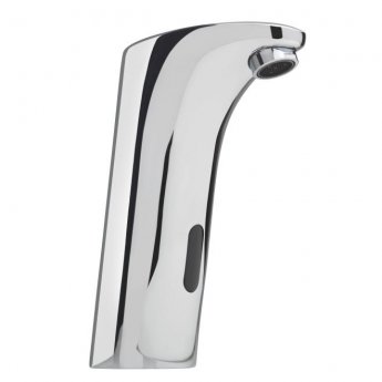 Sagittarius Infra-Red Angled Round Basin Mixer Tap Deck Mounted - Chrome