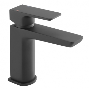 Sagittarius Ravenna Mono Basin Mixer Tap with Sprung Waste - Matt Black