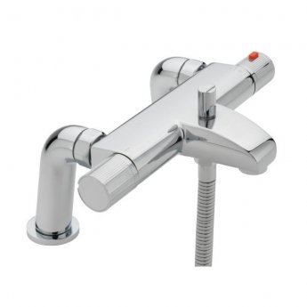 Sagittarius Venice Thermostatic Bath Shower Mixer Tap Pillar Mounted - Chrome