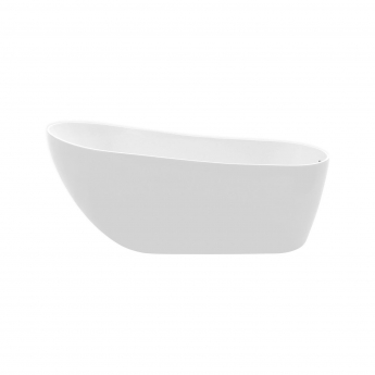 Signature Mineral Freestanding Slipper Bath 1500mm x 700mm 0 Tap Hole - Gloss White