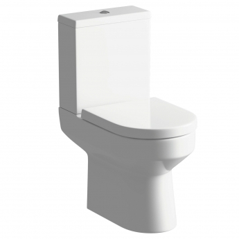 Signature Babylon Rimless Close Coupled Toilet with Push Button Cistern - Soft Close Seat