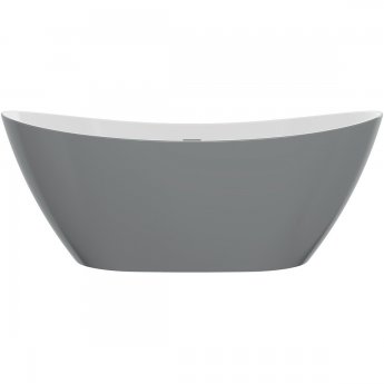 Signature Memento Freestanding Double Ended Bath 1700mm x 780mm 0 Tap Hole - Grey