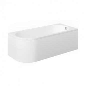 Signature Boost Back to Wall Offset Corner Bath 1695mm x 725mm Right Handed - 0 Tap Hole (inc Leg Set)