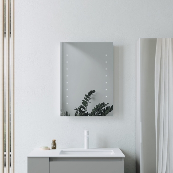 Signature Chloe Battery Operated LED Bathroom Mirror 600mm H x 400mm W