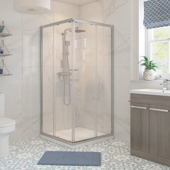 Signature Verve Corner Entry Shower Enclosure - 6mm Glass