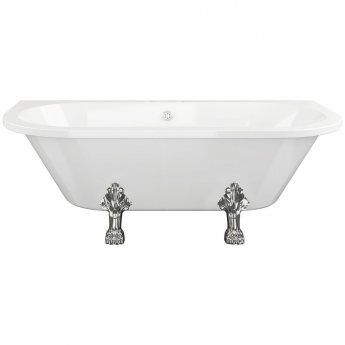 Signature Majesty Back to Wall Freestanding Bath 1700mm x 800mm - 2 Tap Hole (inc Leg Set)